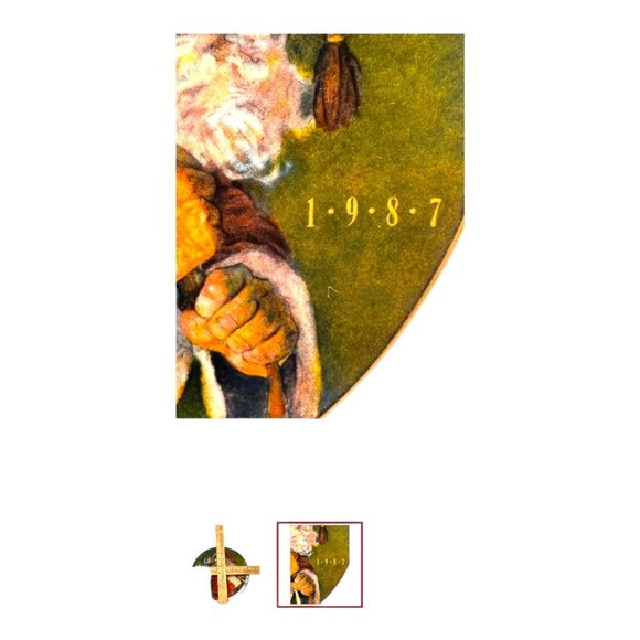 Avon 1987 Christmas Plate "The Magic That Santa Brings" KInd and Jolly Santa - Picture 8 of 11